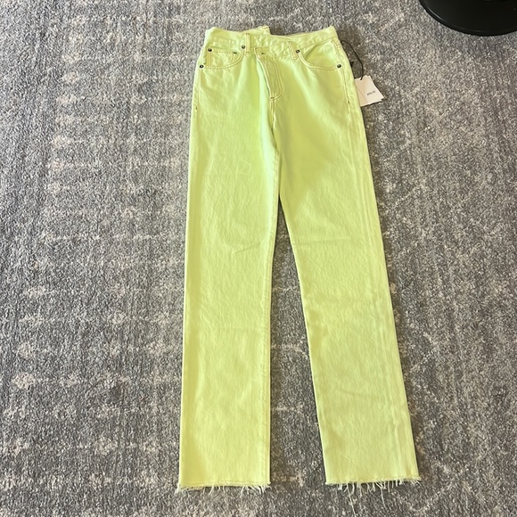 NEW AGOLDE criss cross jean in parakeet - Picture 2 of 5
